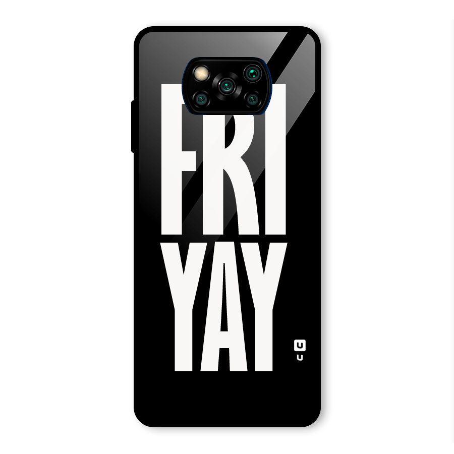 Fri Yay Glass Back Case for Poco X3 Pro