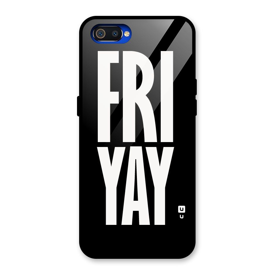 Fri Yay Glass Back Case for Realme C2