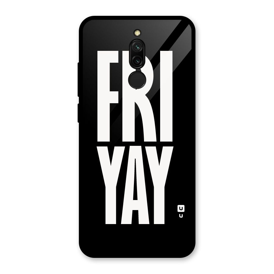 Fri Yay Glass Back Case for Redmi 8