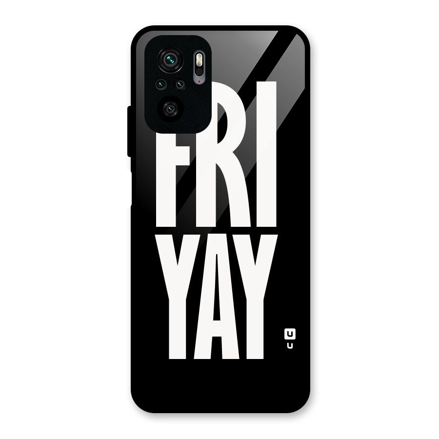 Fri Yay Glass Back Case for Redmi Note 10S
