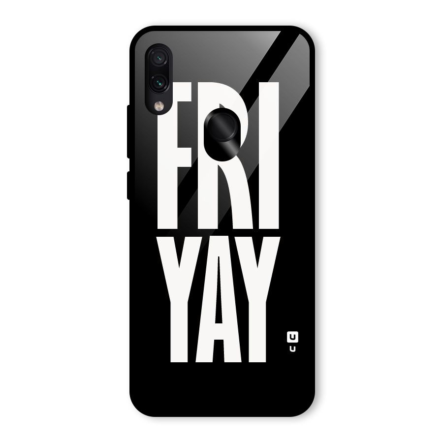 Fri Yay Glass Back Case for Redmi Note 7S