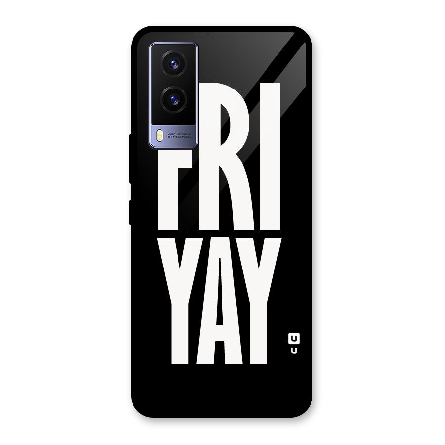 Fri Yay Glass Back Case for Vivo V21e 5G