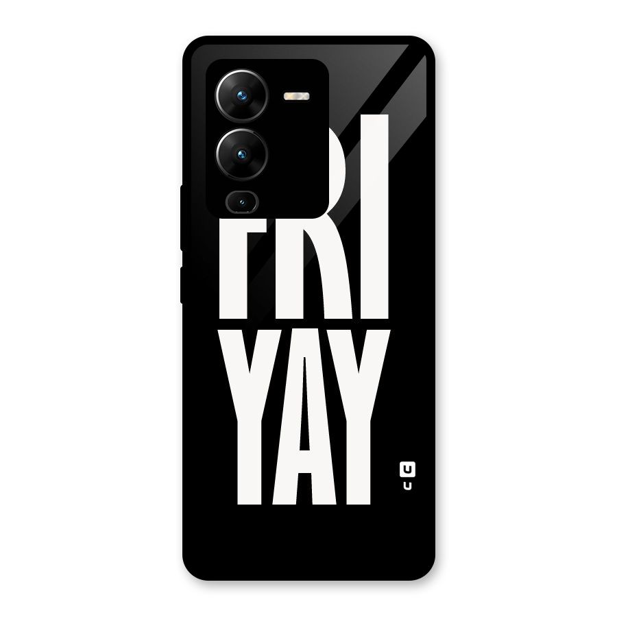 Fri Yay Glass Back Case for Vivo V25 Pro
