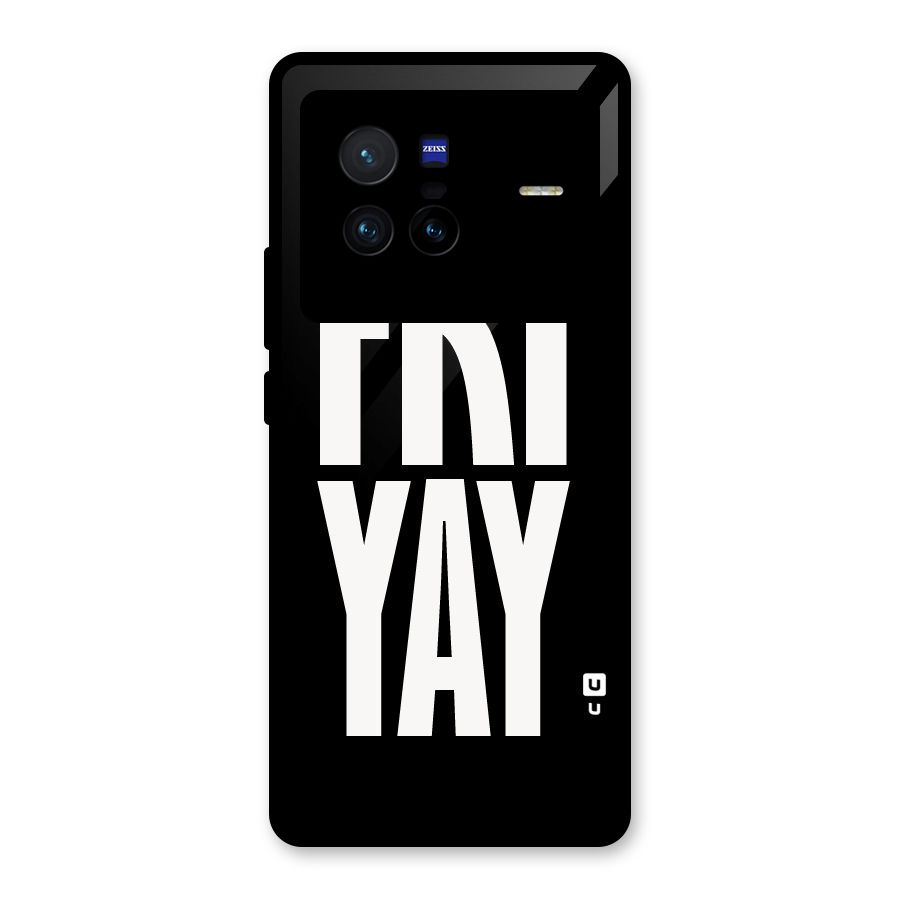 Fri Yay Glass Back Case for Vivo X80