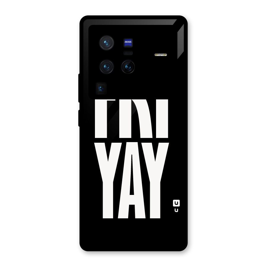 Fri Yay Glass Back Case for Vivo X80 Pro