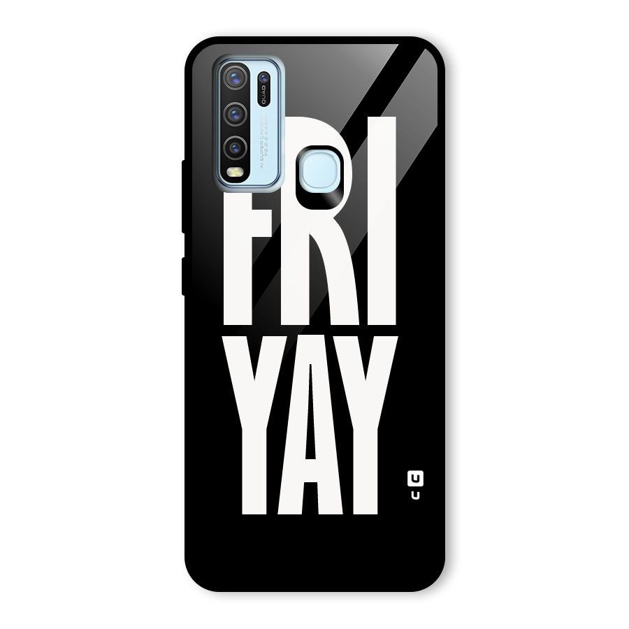 Fri Yay Glass Back Case for Vivo Y30