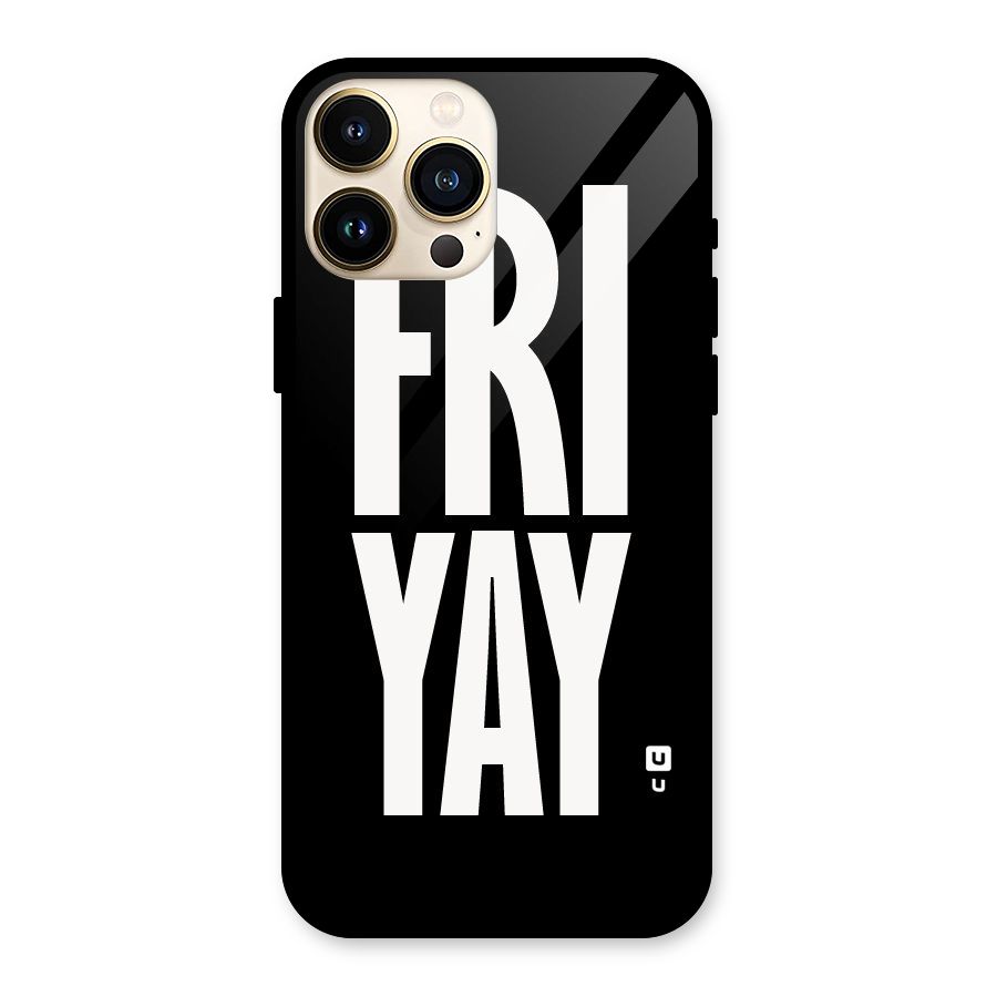 Fri Yay Glass Back Case for iPhone 13 Pro Max