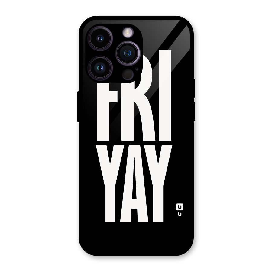 Fri Yay Glass Back Case for iPhone 14 Pro Max