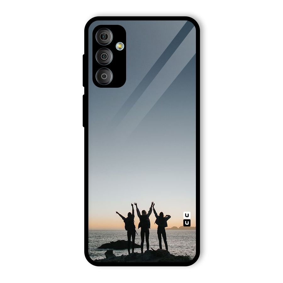 Friendship Glass Back Case for Galaxy F23