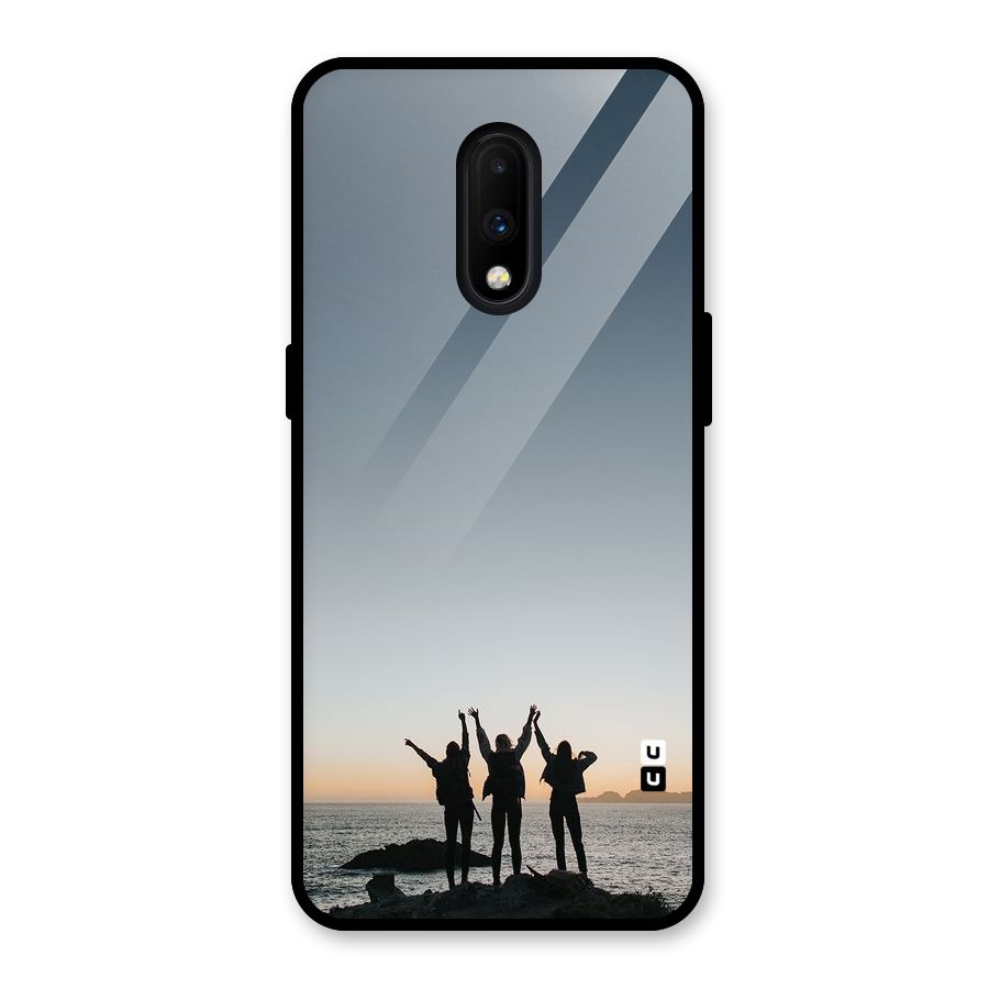 Friendship Glass Back Case for OnePlus 7