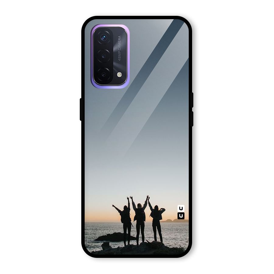 Friendship Glass Back Case for Oppo A74 5G