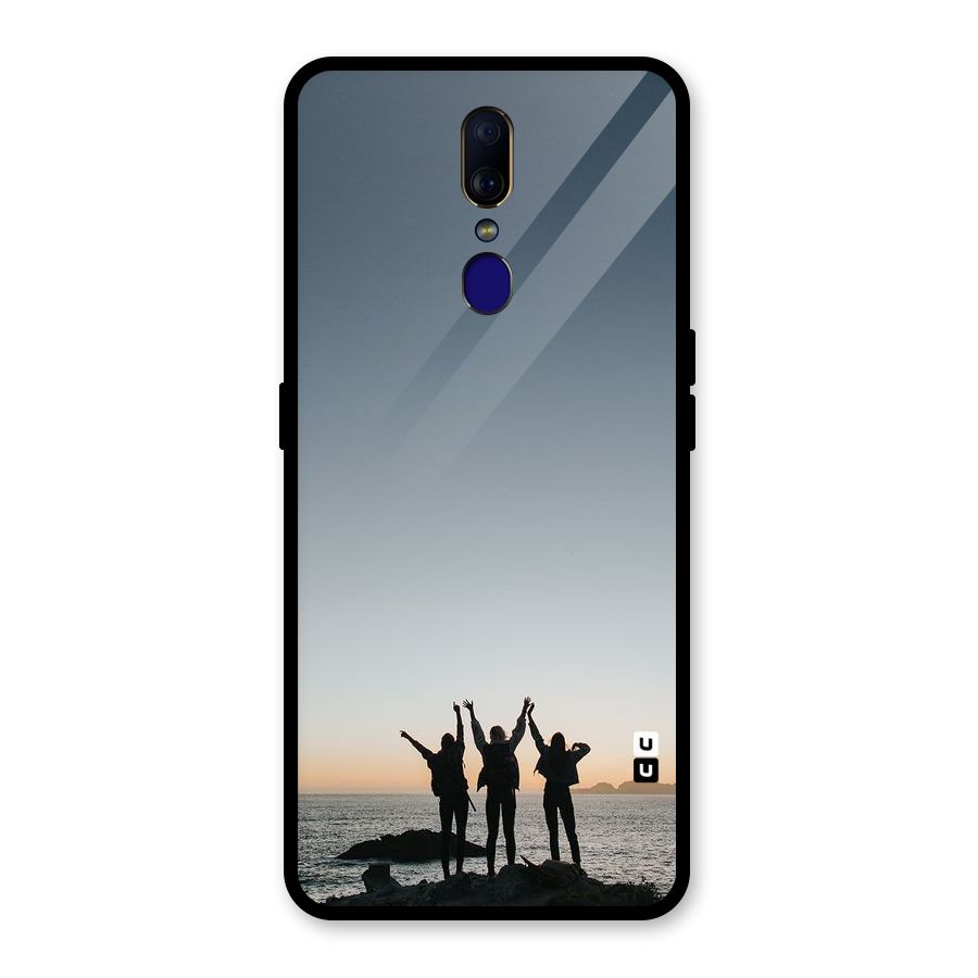 Friendship Glass Back Case for Oppo F11