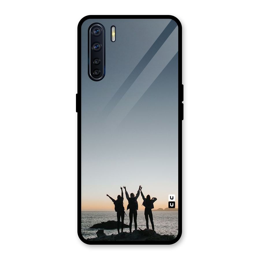 Friendship Glass Back Case for Oppo F15