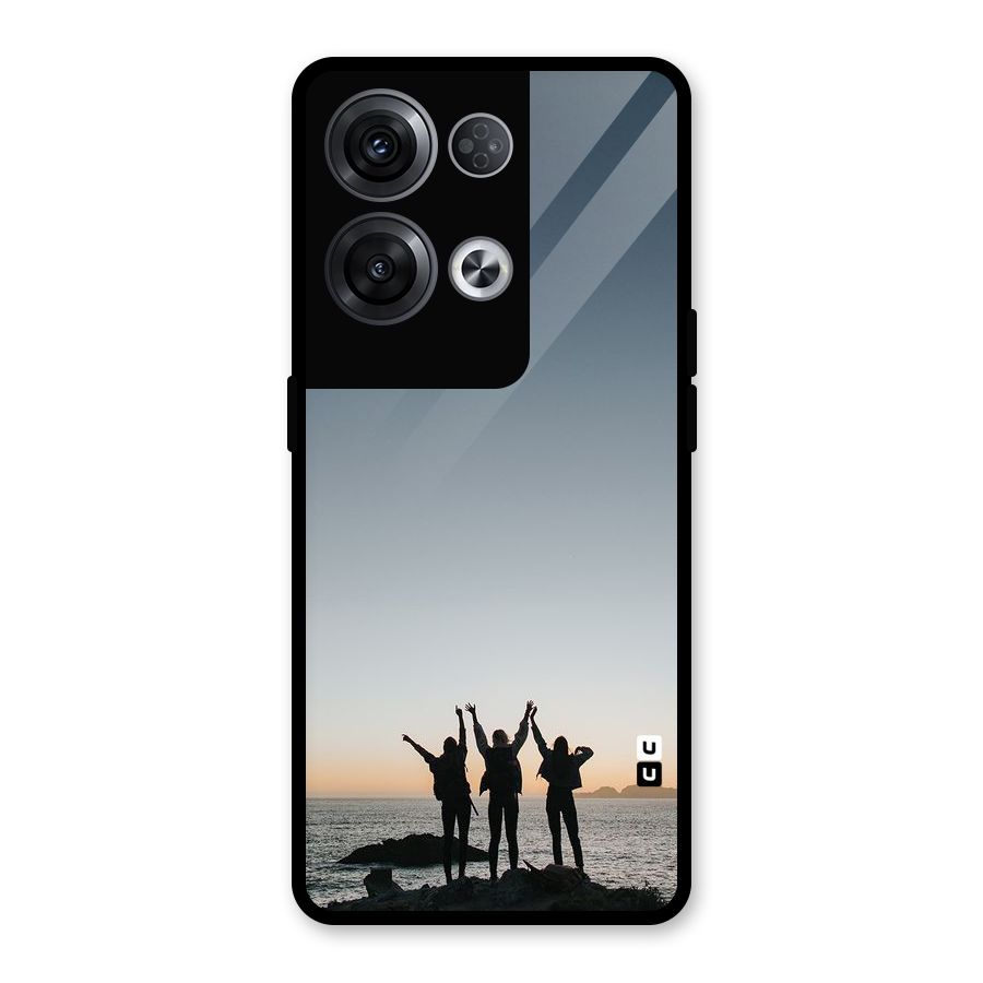 Friendship Glass Back Case for Oppo Reno8 Pro 5G