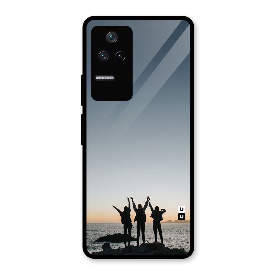 Friendship Glass Back Case for Poco F4 5G