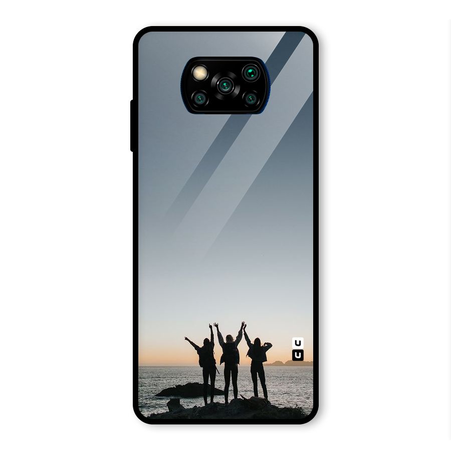 Friendship Glass Back Case for Poco X3 Pro