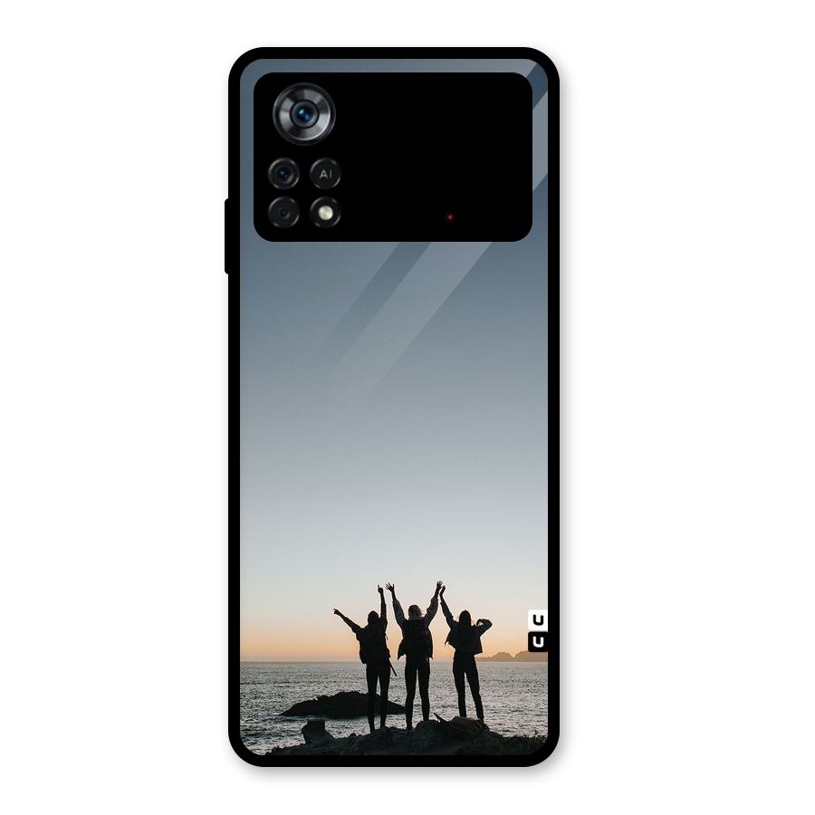 Friendship Glass Back Case for Poco X4 Pro 5G