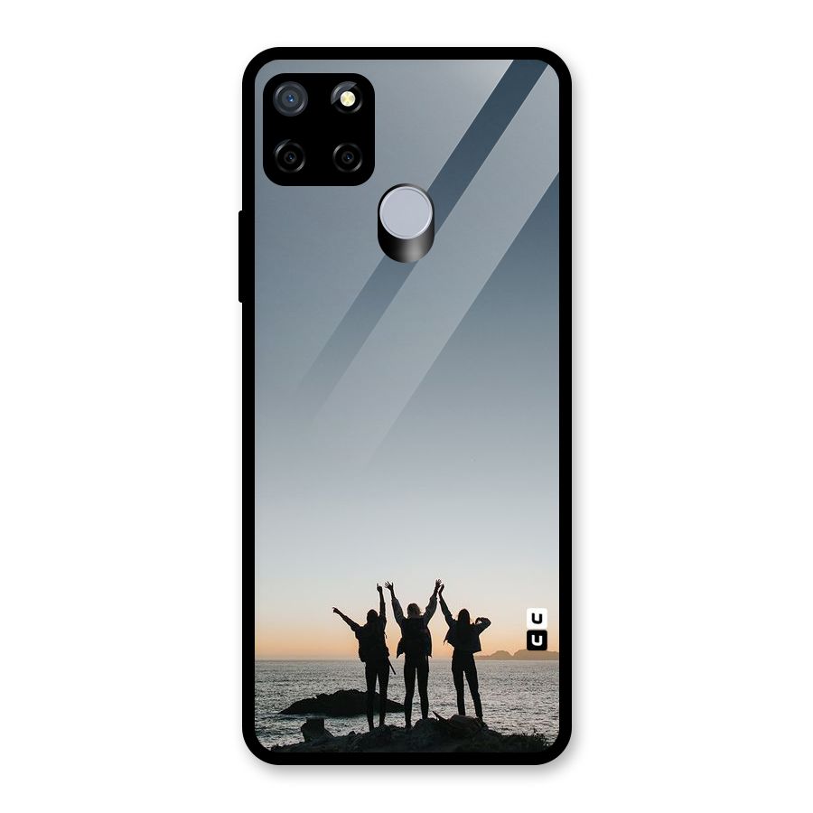 Friendship Glass Back Case for Realme C15