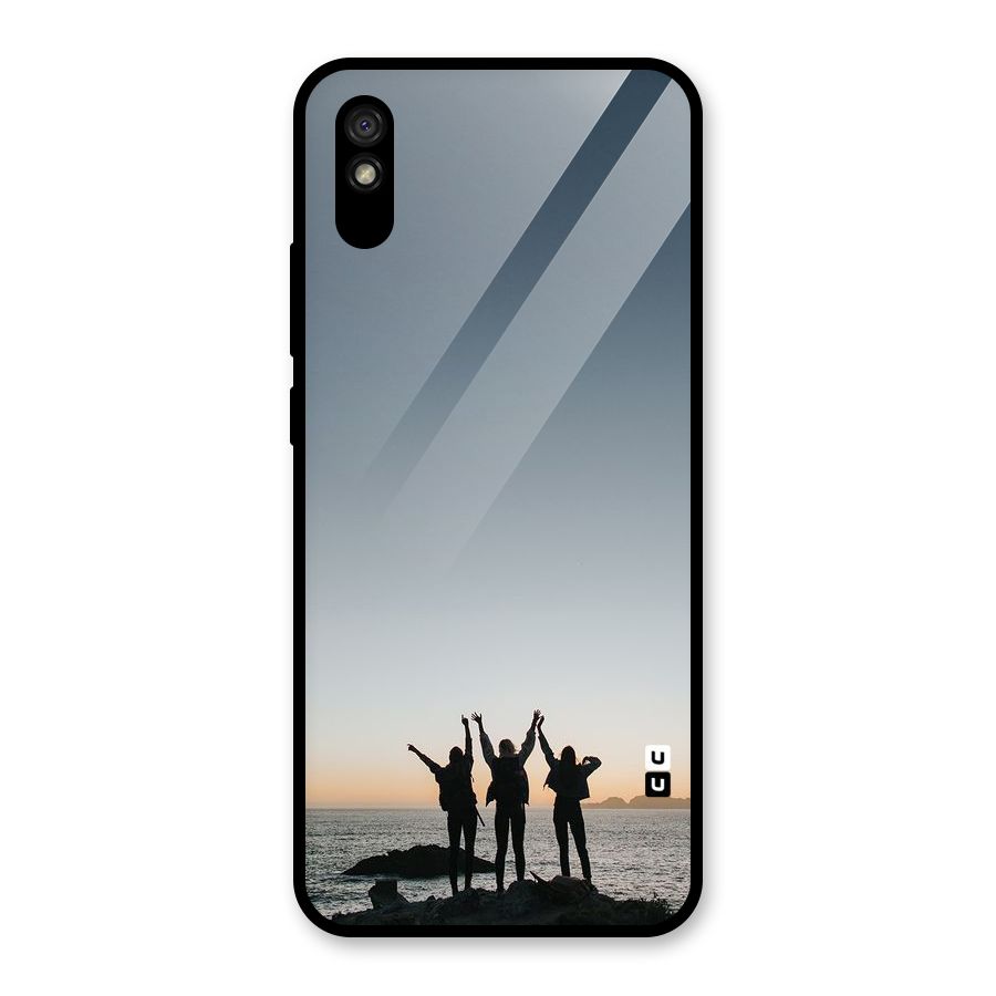 Friendship Glass Back Case for Redmi 9i