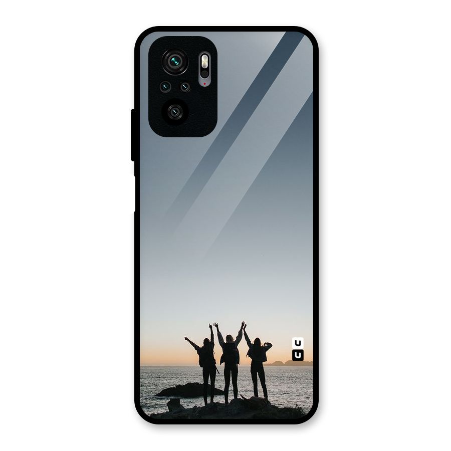 Friendship Glass Back Case for Redmi Note 10S