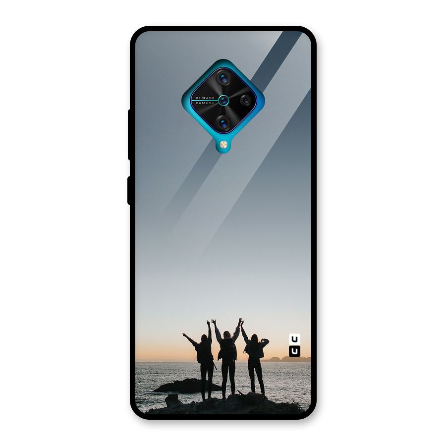 Friendship Glass Back Case for Vivo S1 Pro