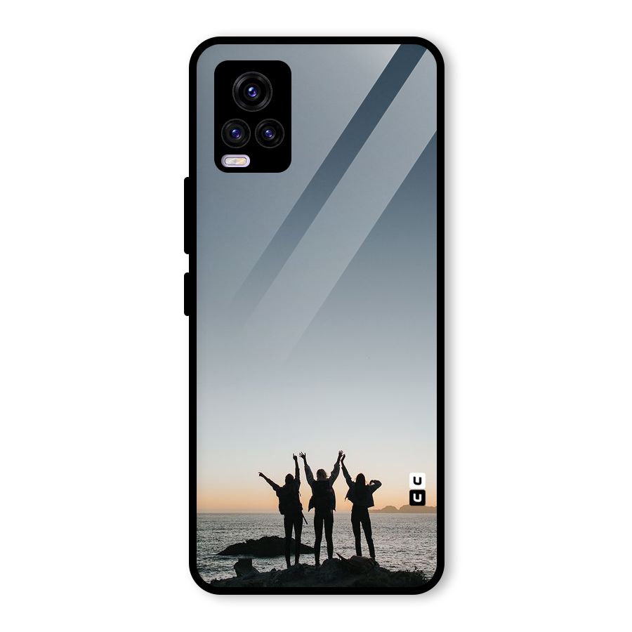 Friendship Glass Back Case for Vivo V20