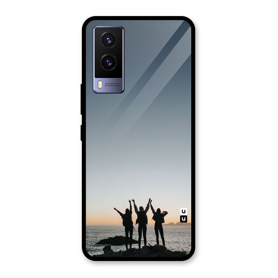 Friendship Glass Back Case for Vivo V21e 5G