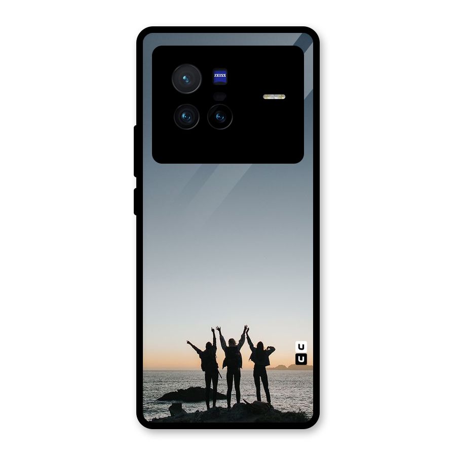 Friendship Glass Back Case for Vivo X80