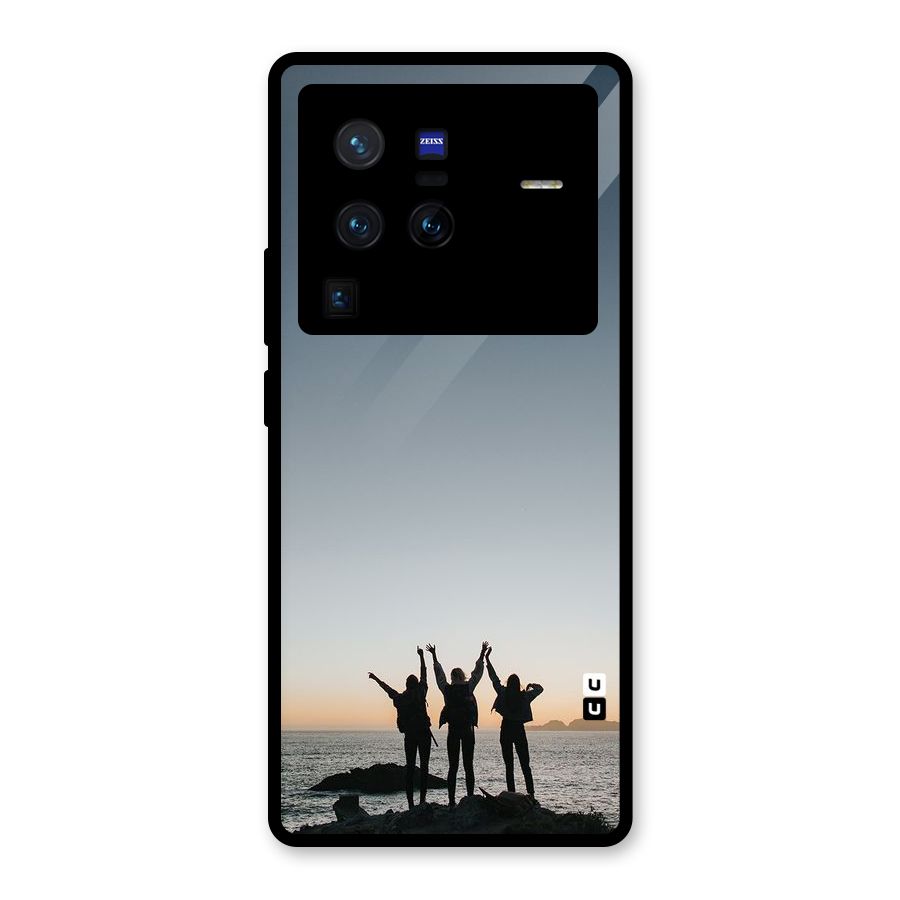 Friendship Glass Back Case for Vivo X80 Pro
