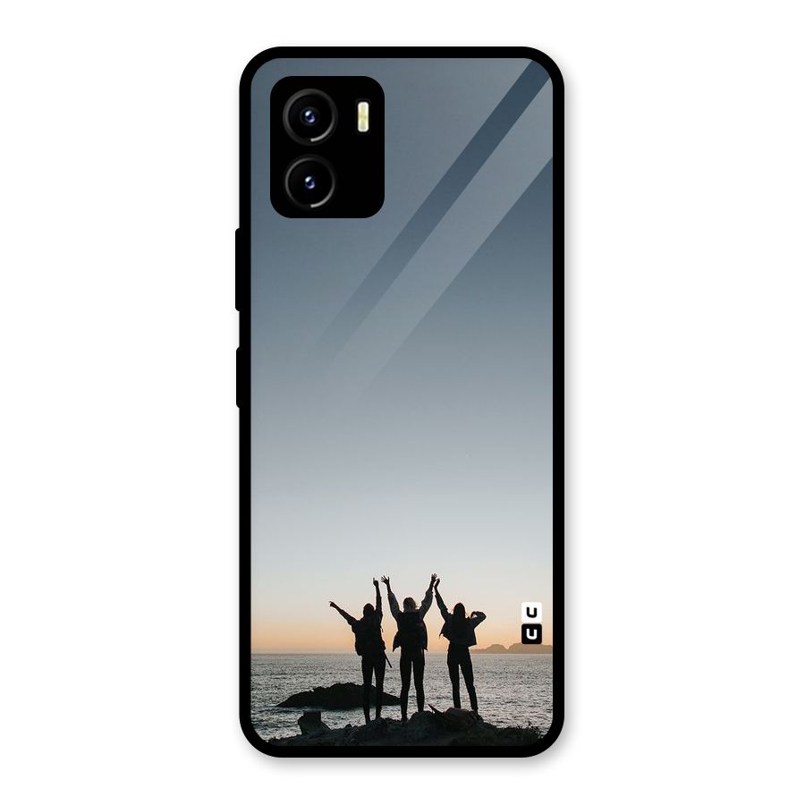 Friendship Glass Back Case for Vivo Y15s