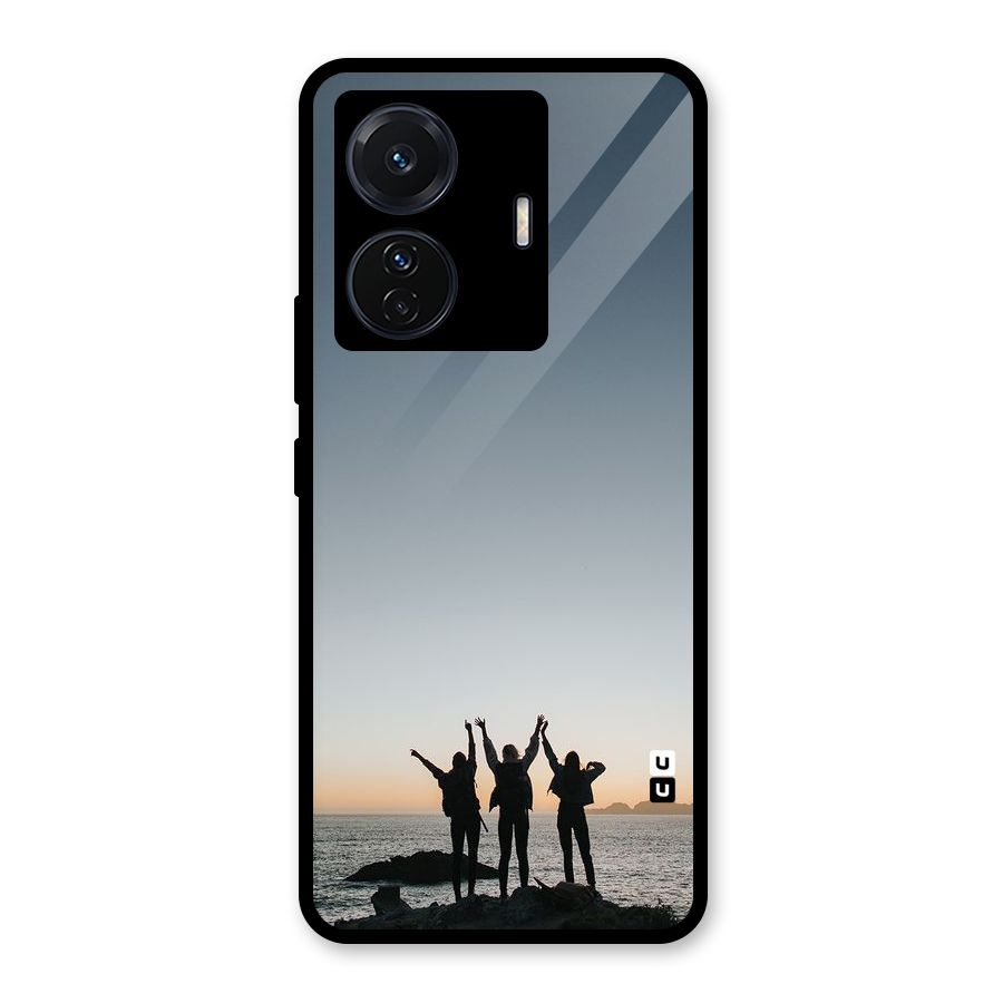 Friendship Glass Back Case for Vivo iQOO Z6 Pro