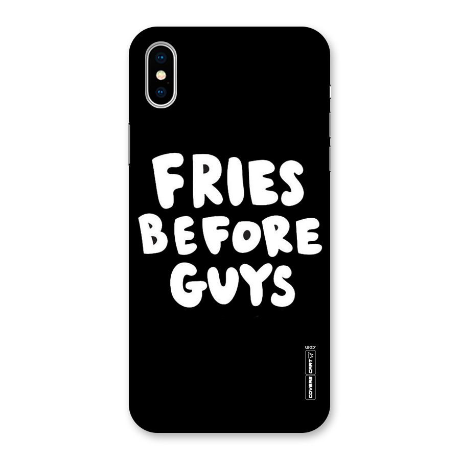 Fries Always Back Case for iPhone XS