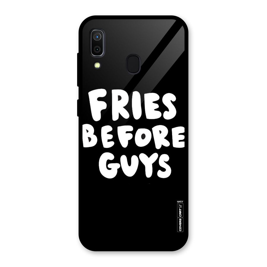Fries Always Glass Back Case for Galaxy A30