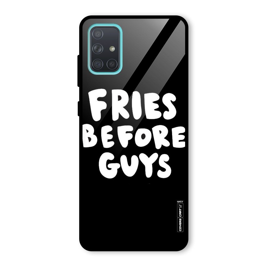 Fries Always Glass Back Case for Galaxy A71