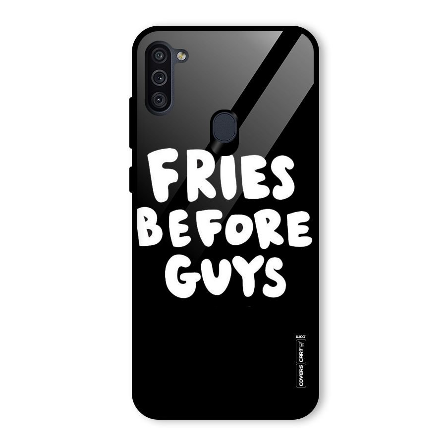 Fries Always Glass Back Case for Galaxy M11
