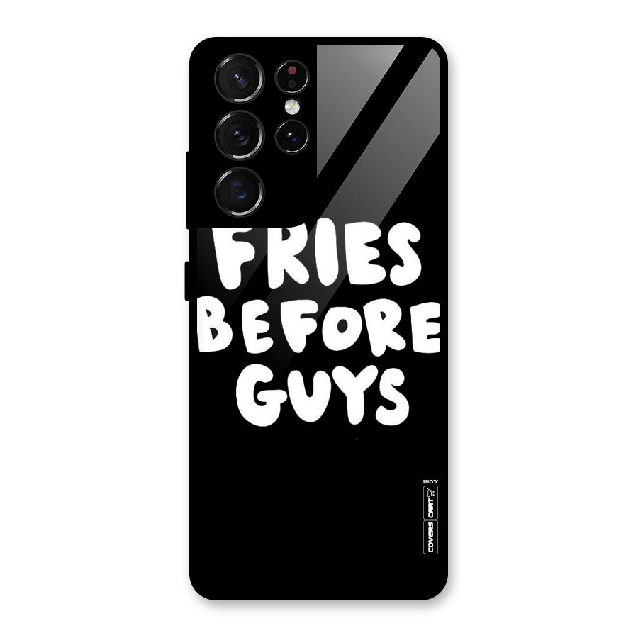 Fries Always Glass Back Case for Galaxy S21 Ultra 5G