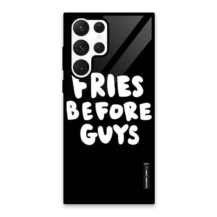 Fries Always Glass Back Case for Galaxy S22 Ultra 5G