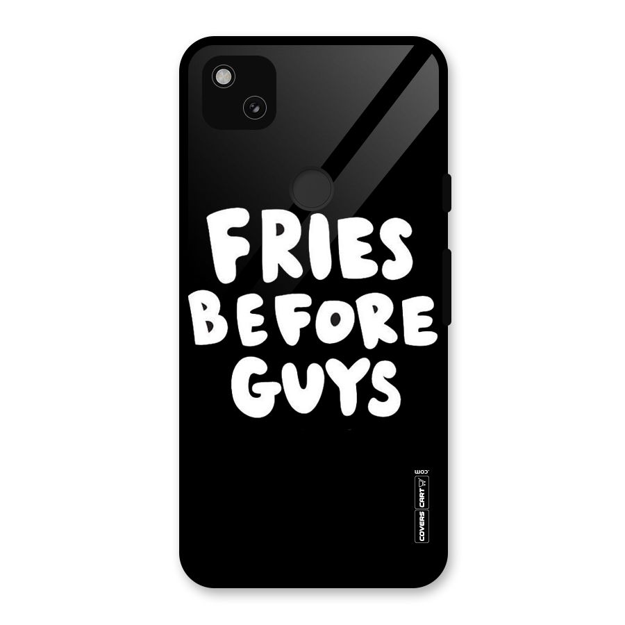 Fries Always Glass Back Case for Google Pixel 4a