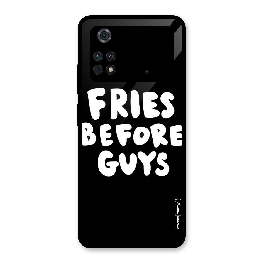 Fries Always Glass Back Case for Poco M4 Pro 4G