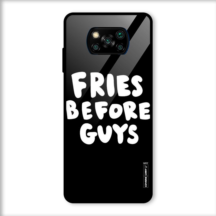 Fries Always Glass Back Case for Poco X3
