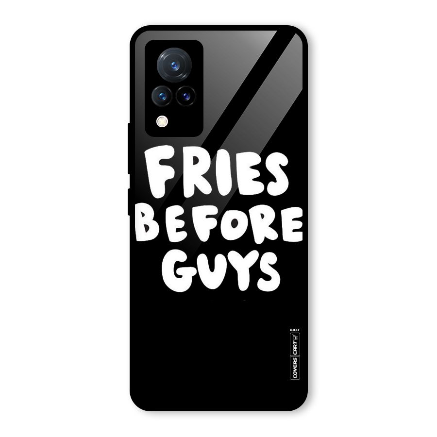 Fries Always Glass Back Case for Vivo V21 5G