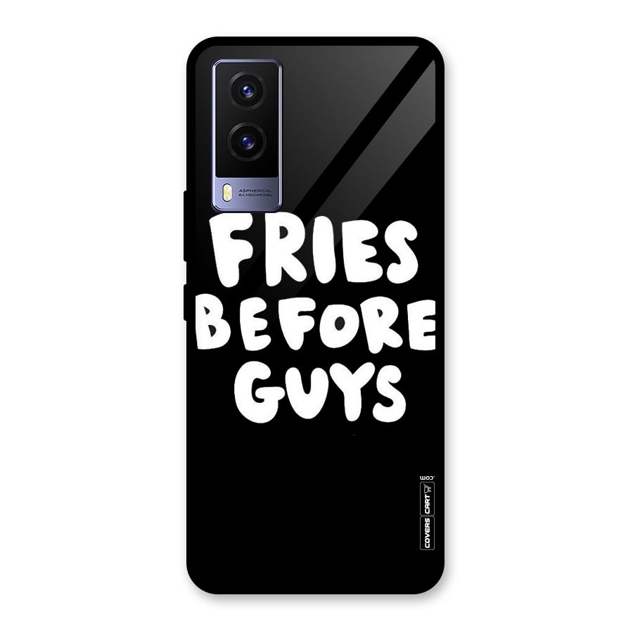 Fries Always Glass Back Case for Vivo V21e 5G