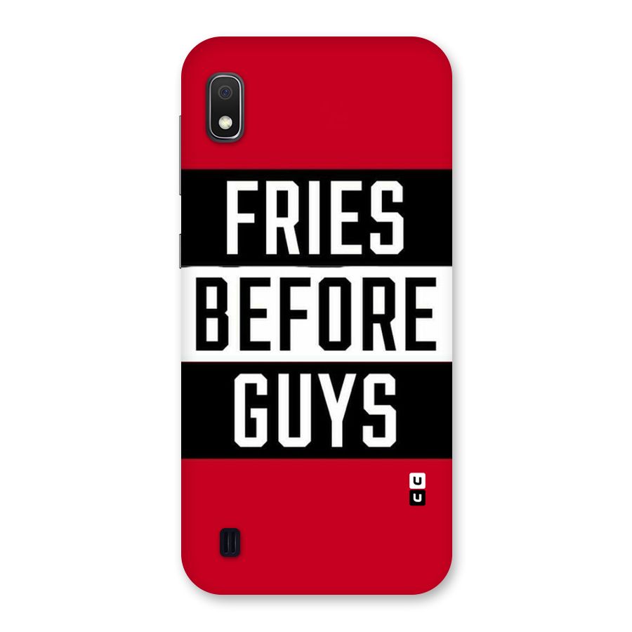 Fries Love Stripes Back Case for Galaxy A10