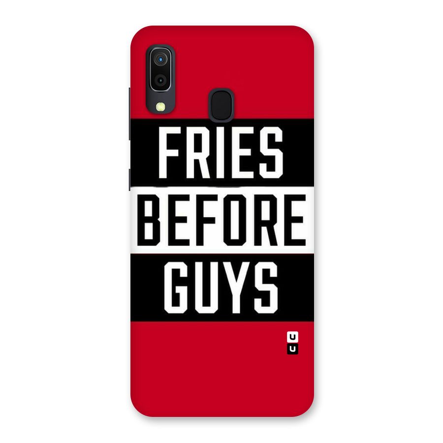 Fries Love Stripes Back Case for Galaxy A30