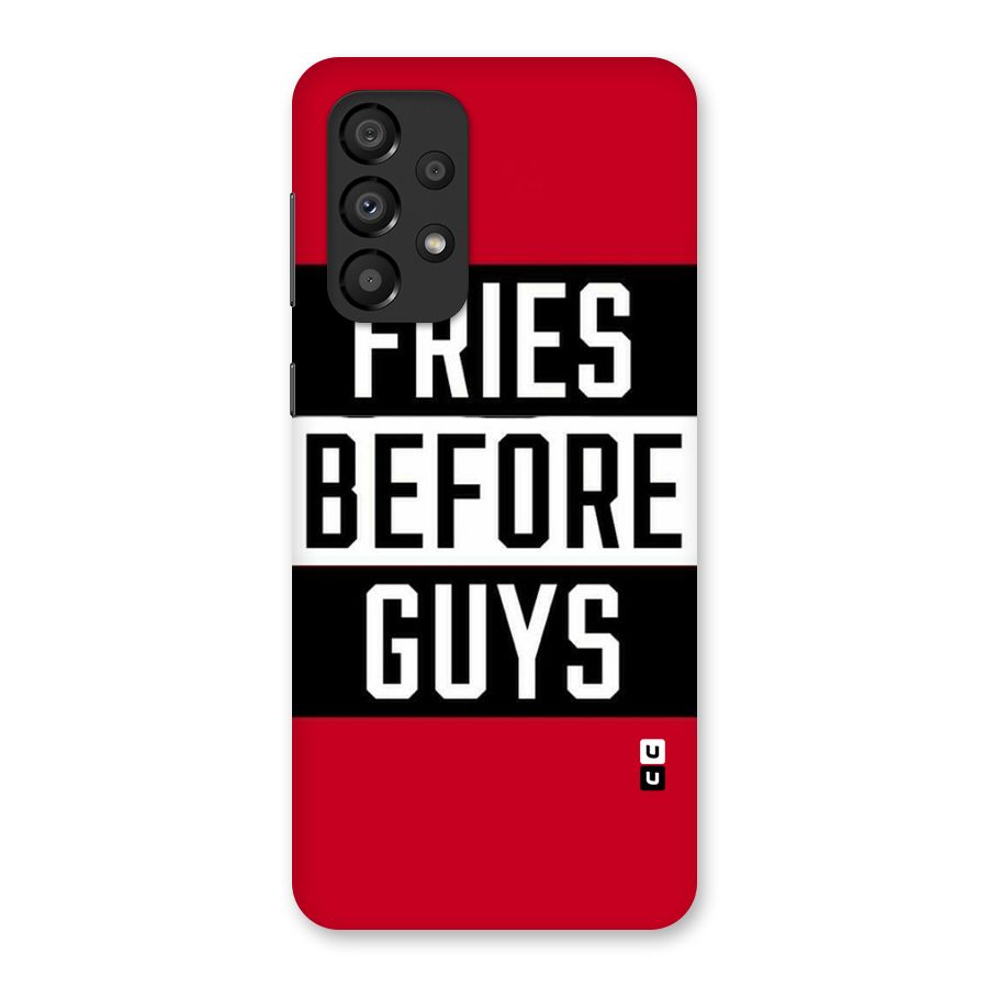 Fries Love Stripes Back Case for Galaxy A33 5G