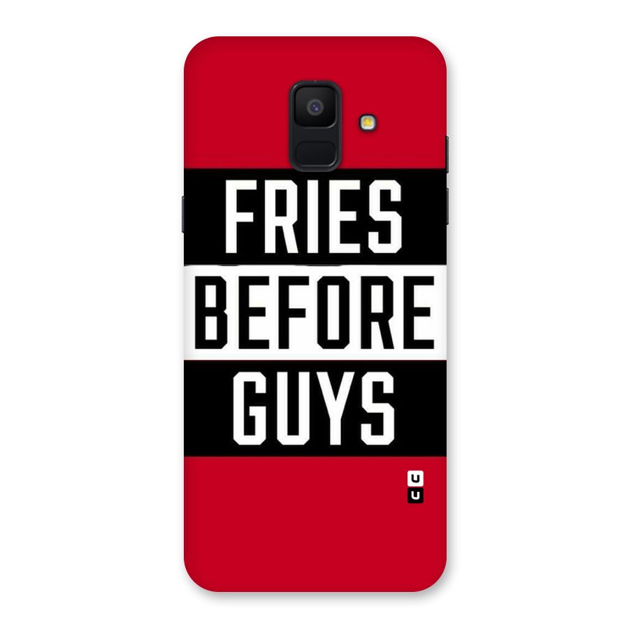 Fries Love Stripes Back Case for Galaxy A6 (2018)