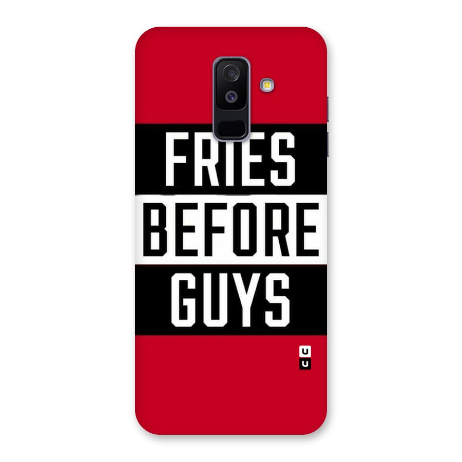Fries Love Stripes Back Case for Galaxy A6 Plus