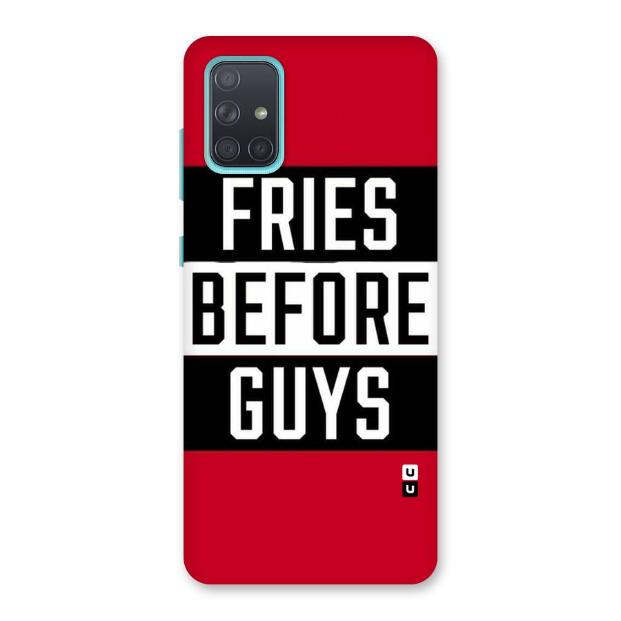 Fries Love Stripes Back Case for Galaxy A71