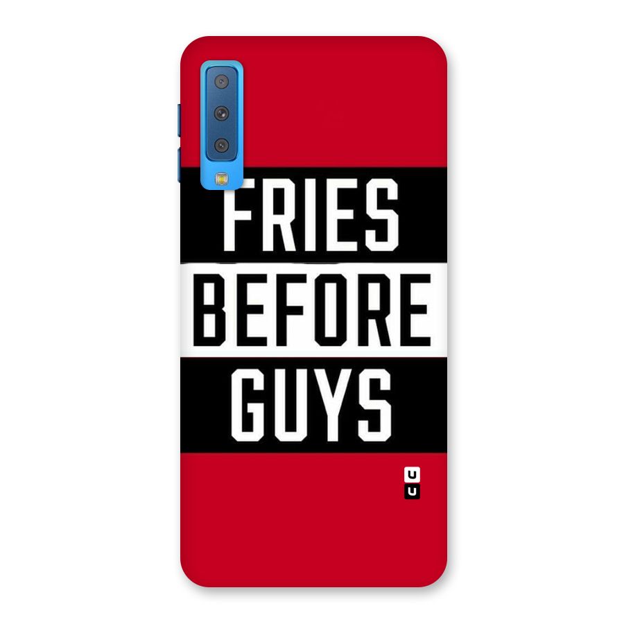Fries Love Stripes Back Case for Galaxy A7 (2018)