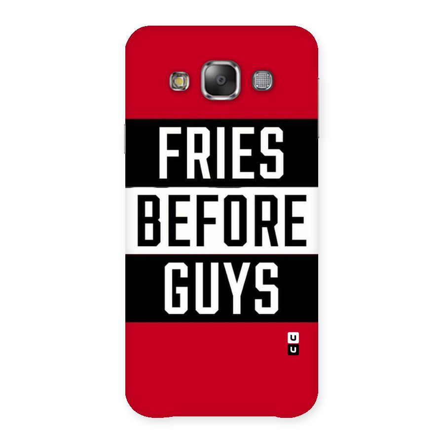 Fries Love Stripes Back Case for Galaxy E7